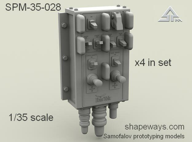 1/35 SPM-35-028 Ibis Tek Light control box in Clear Ultra Fine Detail Plastic