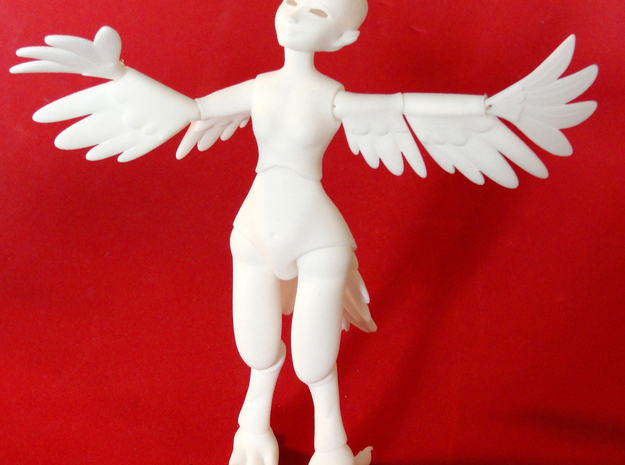 BJD Phoenixling Doll Parts in White Natural Versatile Plastic