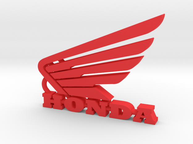 Honda Keychain Pendant  in Red Processed Versatile Plastic