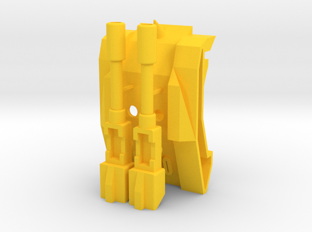TriGlav - Add on kit for Customatron Landformer in Yellow Processed Versatile Plastic