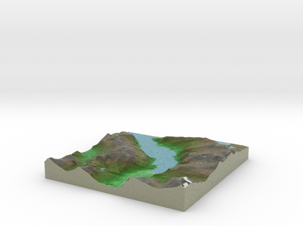 Terrafab generated model Fri Jun 12 2015 16:42:24  in Full Color Sandstone