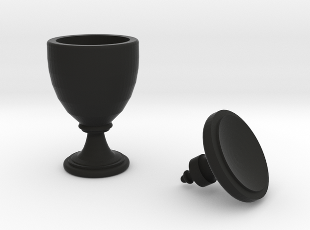 15th Century Oil Vase (5 inches tall) in Black Natural Versatile Plastic