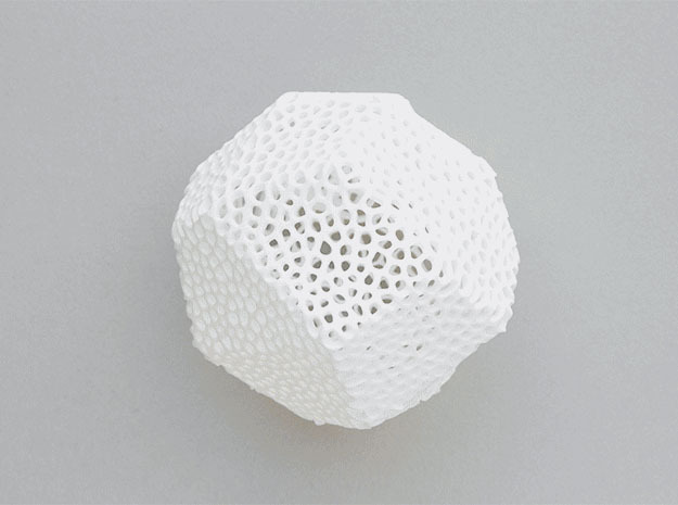 Voronoi Poly in White Natural Versatile Plastic
