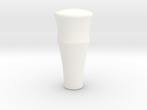 A90 Atlantic Gear Knob with BSF1/4 thread in White Processed Versatile Plastic
