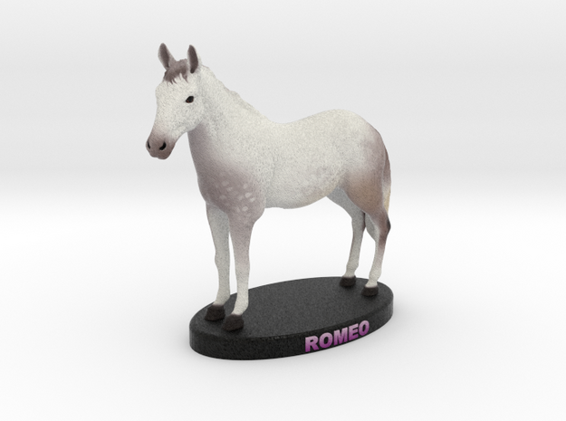 Custom Horse Figurine - Romeo in Full Color Sandstone