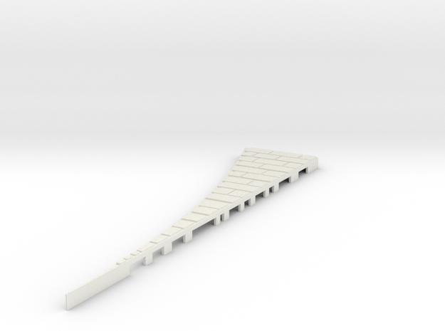 P-165stg-left-outside-wedge-big-1a in White Natural Versatile Plastic