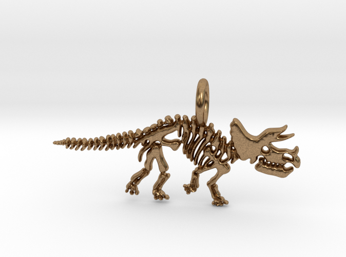 Triceratops Skeleton Pendant (different materials have different prices)