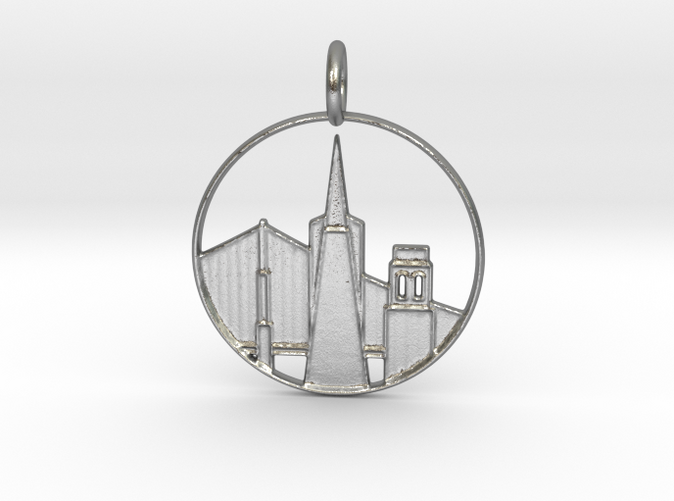 San Francisco Pendant with Loop
(different materials have different prices)