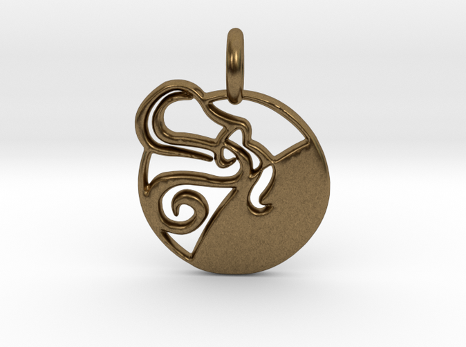 Astrology Zodiac Aquarius Sign in Bronze
