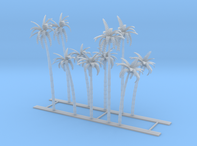 10 Palm Trees Z scale