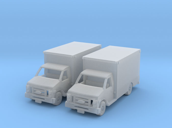 two box trucks Z scale