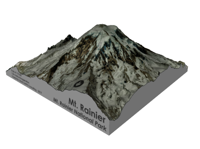 mount rainier summit map