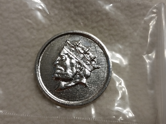 Raw silver from a customer (f)