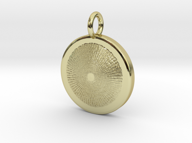 Heart of the Sun pendant (18k Gold Plated Brass)