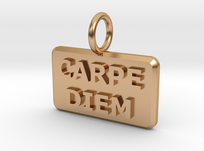 Latin wording Carpe Diem (Seize The Day) pendant