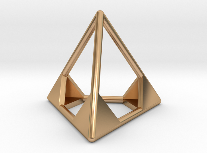 Tetrahedron Pendant - Render