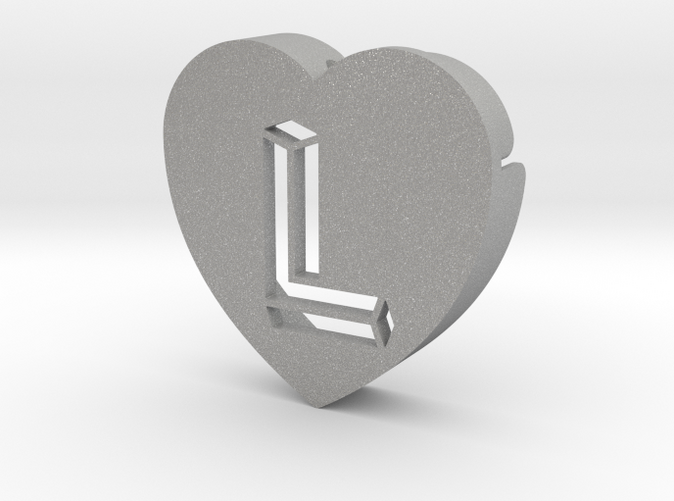 Heart shape DuoLetters print L