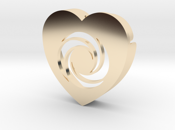 Heart shape DuoLetters print O