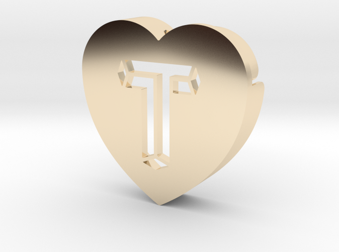 Heart shape DuoLetters print T