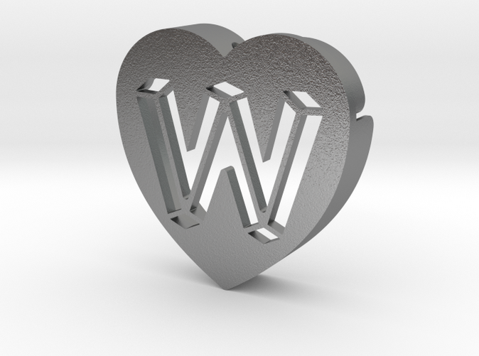 Heart shape DuoLetters print W