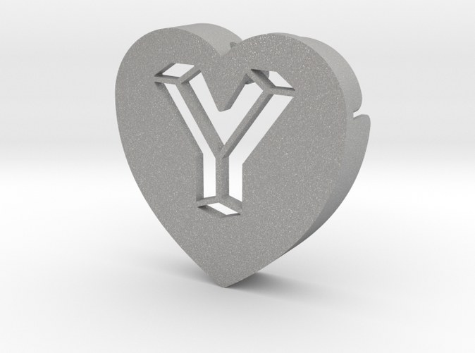 Heart shape DuoLetters print Y