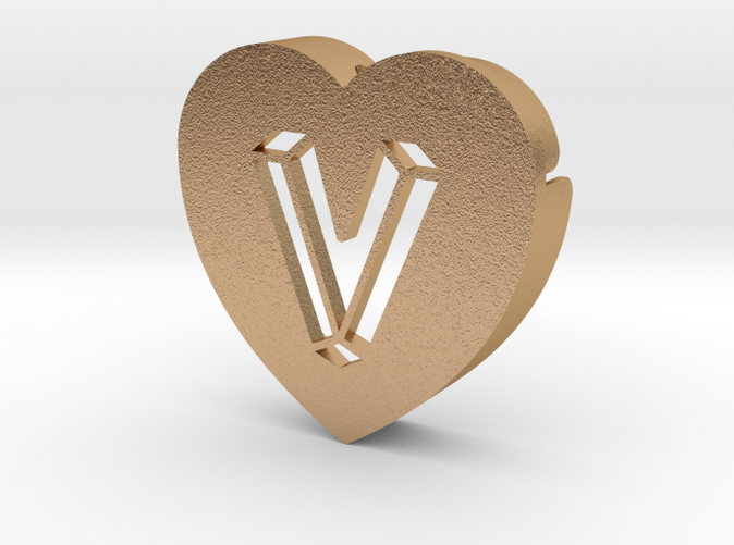 Heart shape DuoLetters print V