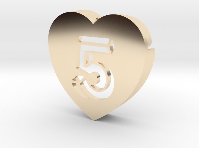 Heart shape DuoLetters print 5