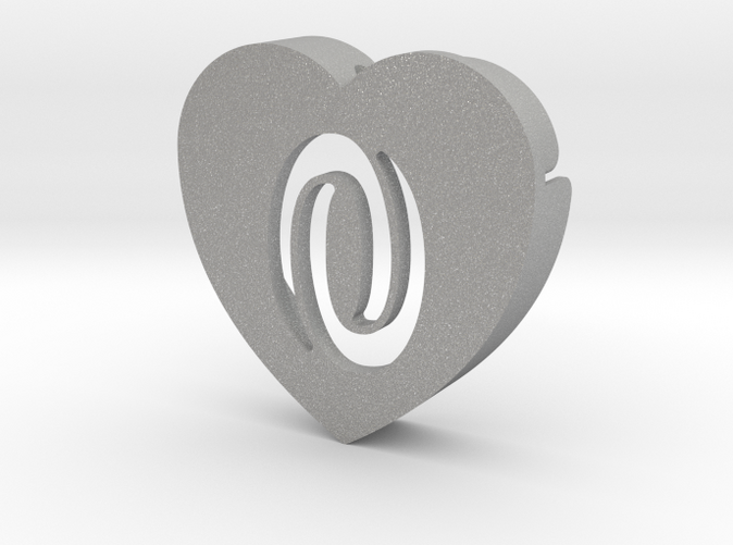 Heart shape DuoLetters print 0