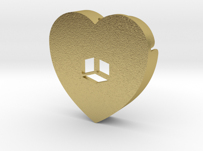 Heart shape DuoLetters print •