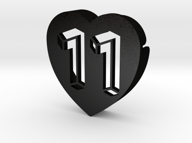 Heart shape DuoLetters print 11