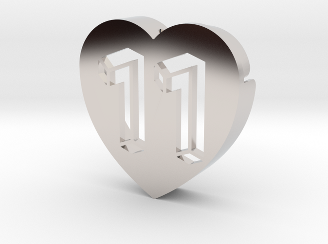 Heart shape DuoLetters print 11