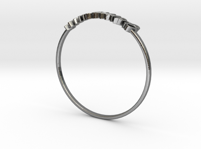 Polished Silver Gemini / Gémeaux ring