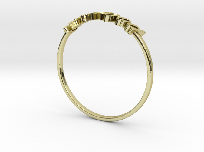 18K Yellow Gold Pisces / Poissons ring