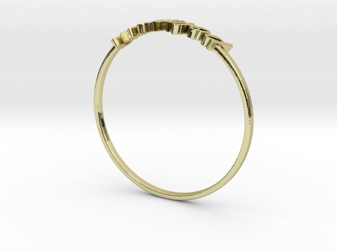 18K Yellow Gold Pisces / Poissons ring