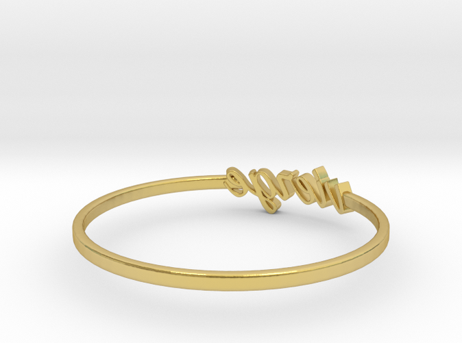 Polished Brass Virgo / Vierge ring