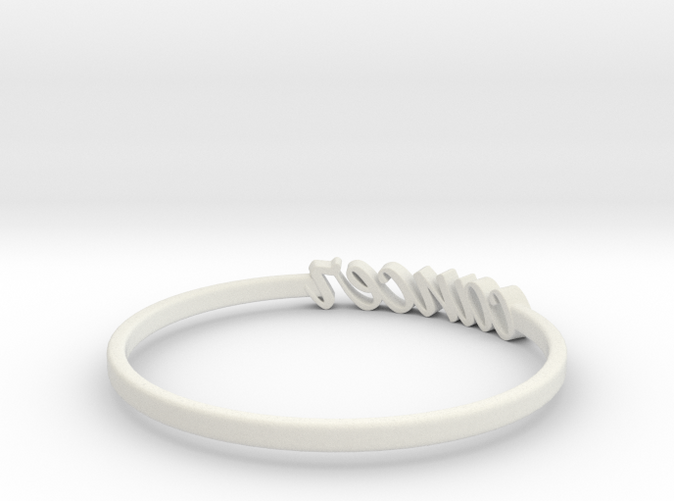 White Natural Versatile Plastic Cancer ring 