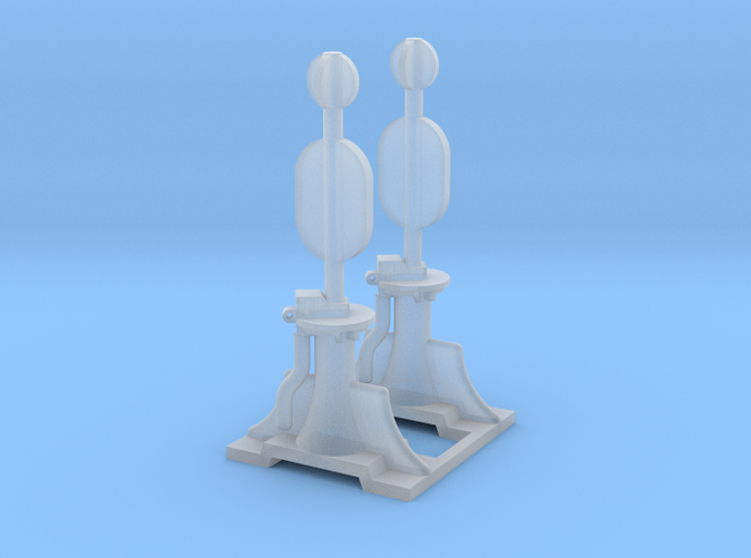 N Scale Switch Stands 2 pack (UMFWPTYJ2) by Nscaler454