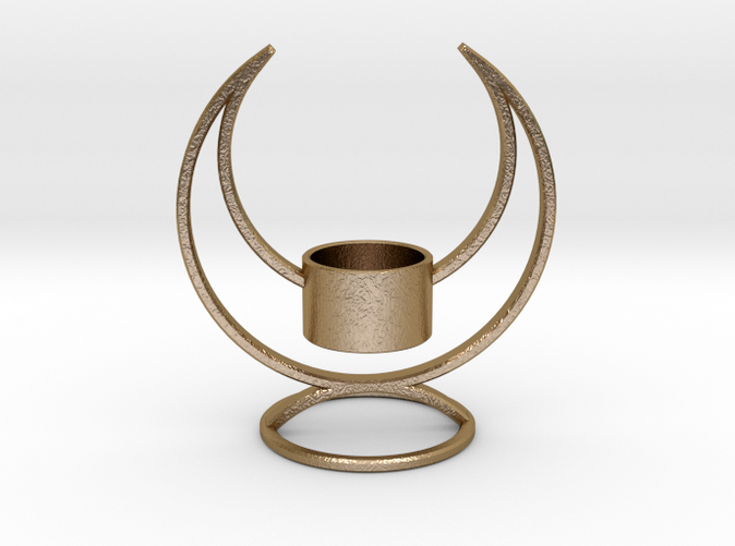 Solstice Candle Holder - Gorgeous in Poished Gold Steel