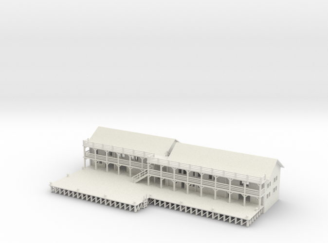 Ship Dock With Buildings Z scale