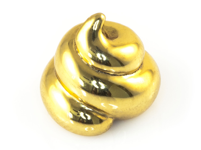 Kin No Unko 金のうんこ Golden Poop Keychain