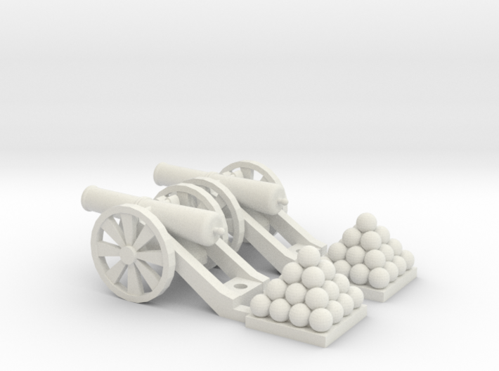 Cannon (Light) Qty - (2) HO 1:87 scale 3d printed