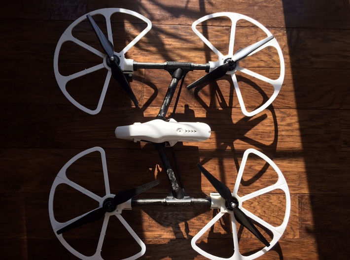 Inspire 1 Prop Guards: Left Front and Rear Right 3d printed 4 Prop Guards for Inspire 1