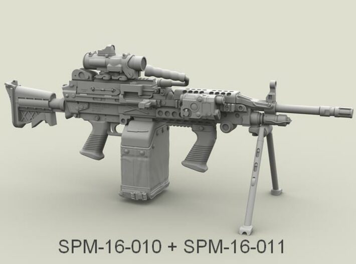 1/16 SPM-16-011 LBT MK48 Box Mag 3d printed 