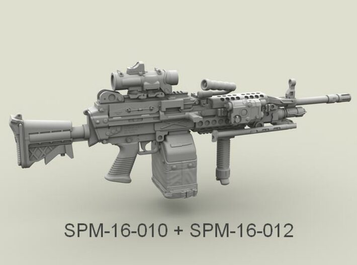 1/16 SPM-16-012 LBT MK48 Box Mag (middle) 3d printed 