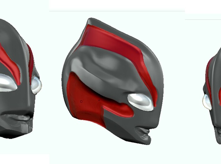 Ultraman Helmet 3d printed 