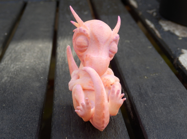 White Dragon Baby (to paint for yourself) 3d printed Hand Painted Dragon- yours will be plain white