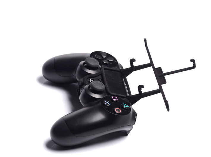 Controller mount for PS4 & HTC One M9+ 3d printed Without phone - A Samsung Galaxy S3 and a black PS4 controller