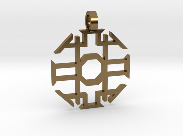 Eight Sided Pendant 3d printed