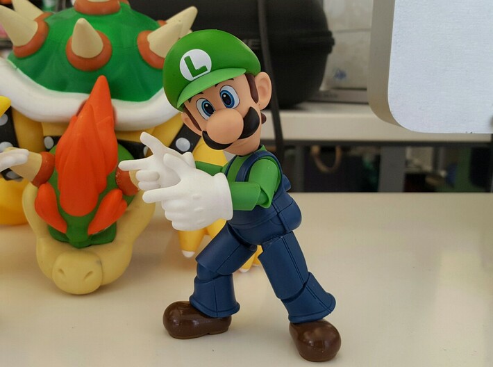 Finger Gun Hands for S.H. Figuarts Mario / Luigi 3d printed