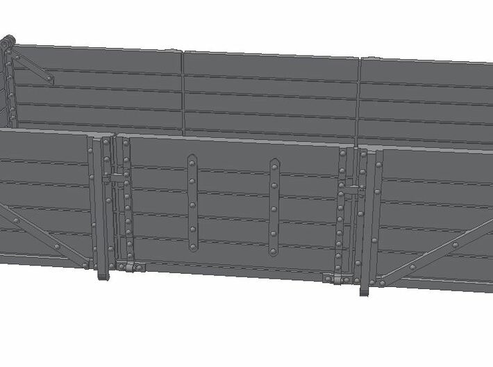 2x 2mm Scale GWR China Clay Wagon Bodies 3d printed 